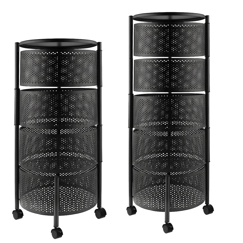 Premium Metal Utility Cart – Elegant Home & Kitchen Organizer