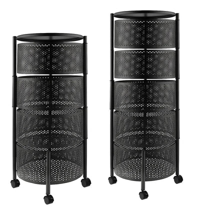 Premium Metal Utility Cart – Elegant Home & Kitchen Organizer