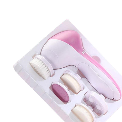 5-in-1 Facial Massager & Cleanser – Electric Exfoliator, Pore Cleaner & Blackhead Remover