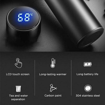 500ML LED Temperature Bottle – Digital Smart Water Thermos