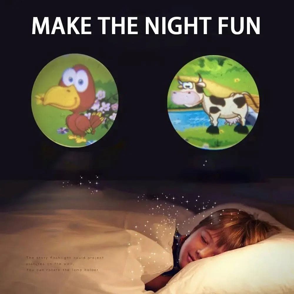 Flashlight Projector Toy – 3 Slide Torch with 24 Colorful Images