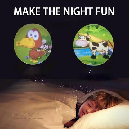 Flashlight Projector Toy – 3 Slide Torch with 24 Colorful Images