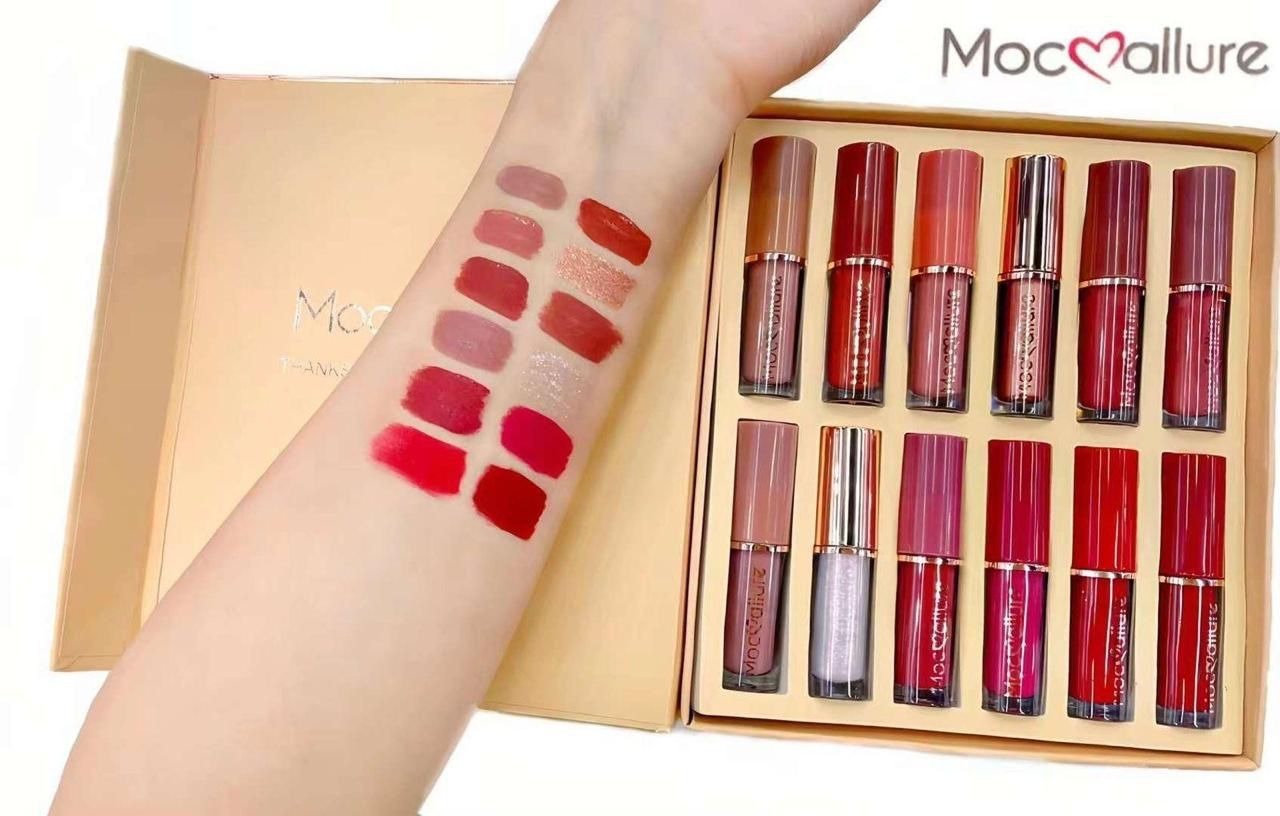 Mocallure Viral Nude Lip Stain Kit – 12PCS Matte Collection