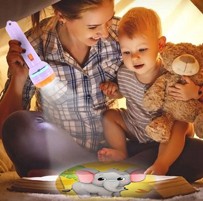 Flashlight Projector Toy – 3 Slide Torch with 24 Colorful Images