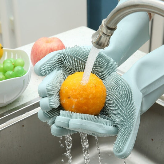 Scrubber Silicone Cleaning Gloves