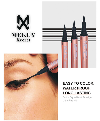 "MekeyXecret Waterproof Eyeliner – Ultra-Thin, Long Lasting & Quick Dry"