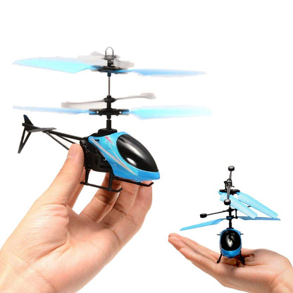 Hand Sensor RC Helicopter – 2-in-1 Flying Toy with LED Lights